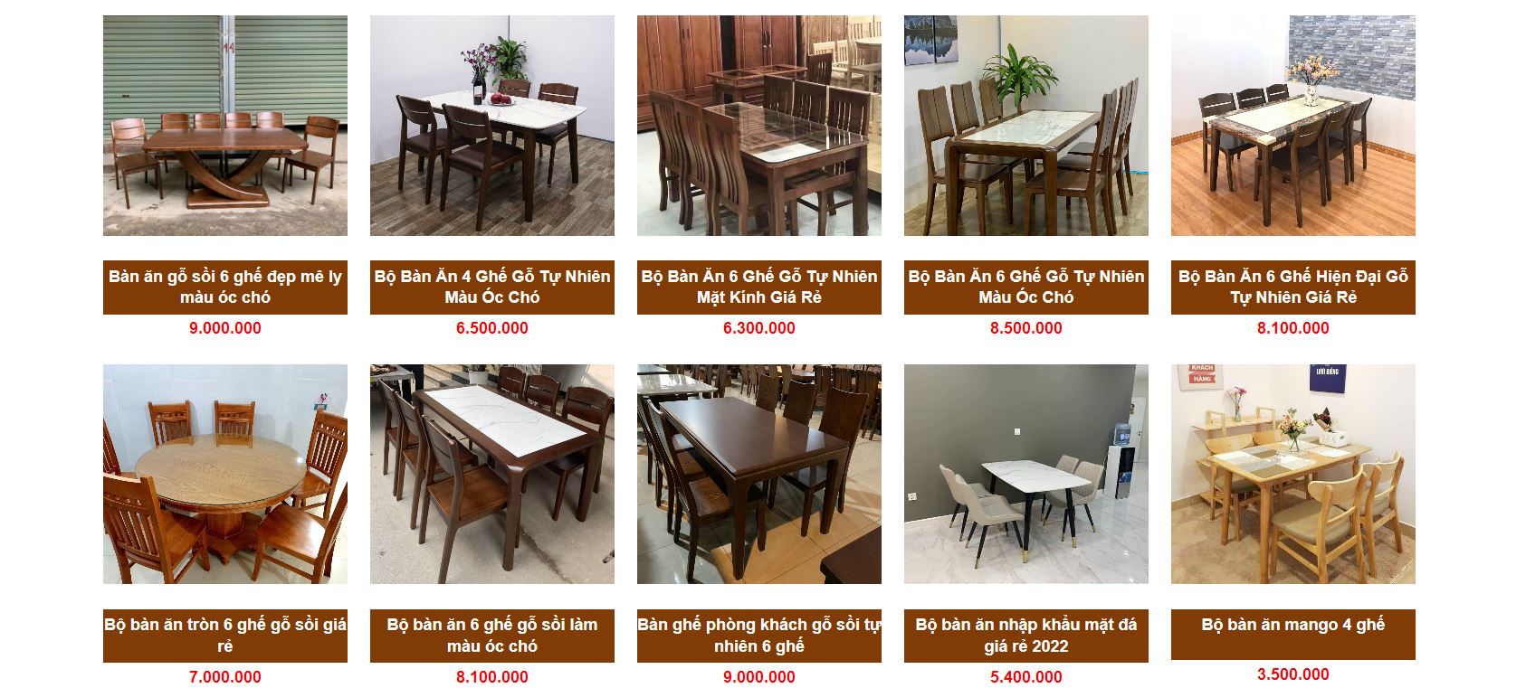 Top 20+ Mẫu bàn ăn thạch thất đẹp bền chắc giá tại xưởng