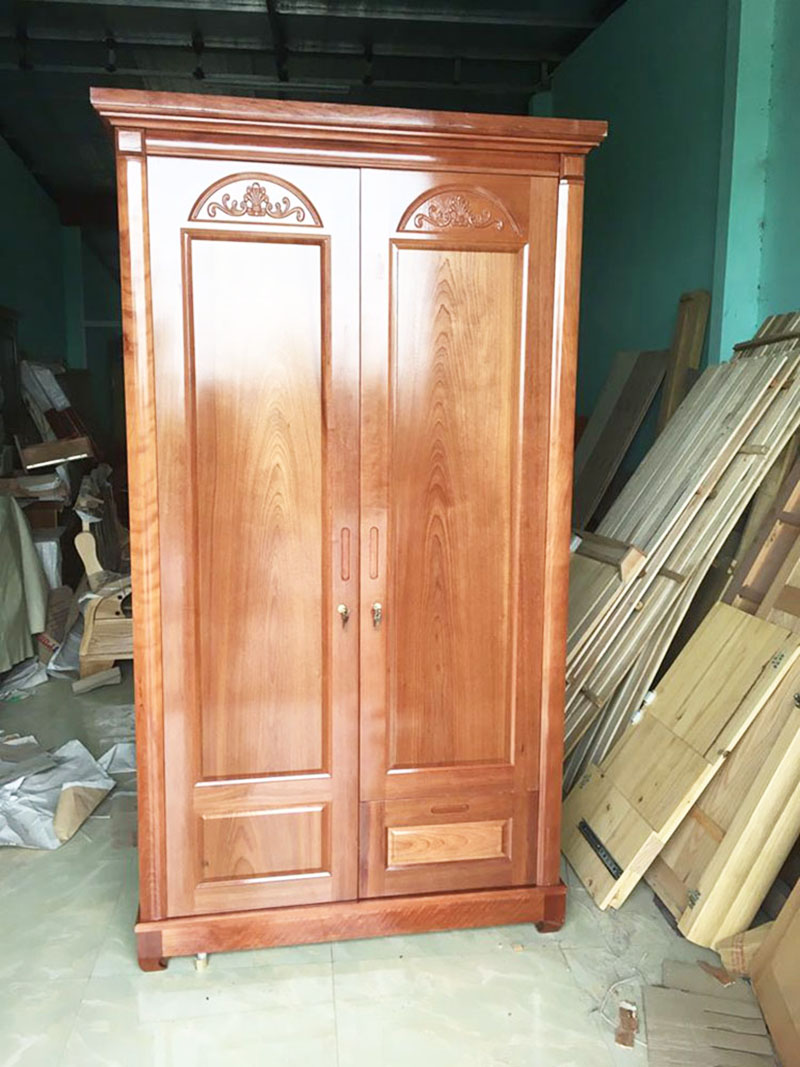 tủ quần áo xoan đào 2 cánh