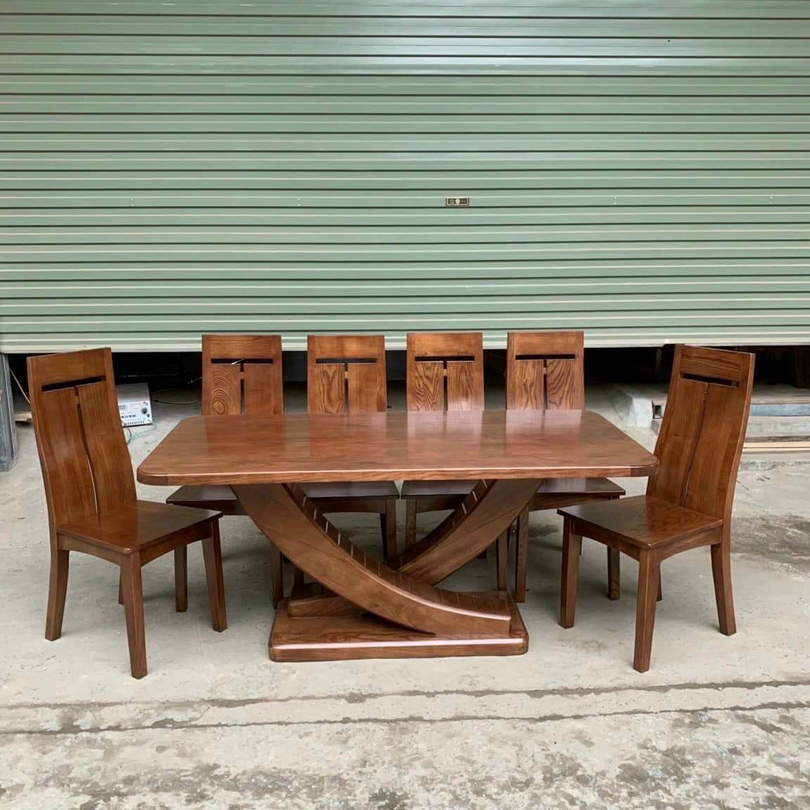 Bộ bàn ăn 6 ghế chữ T