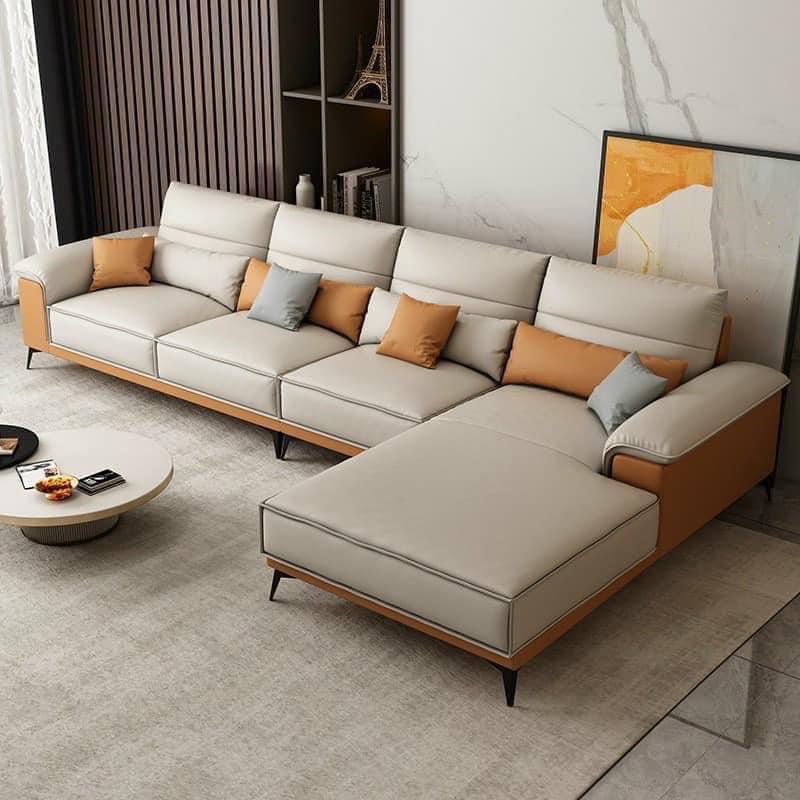 Sofa góc L da hàn , mút việt nhật