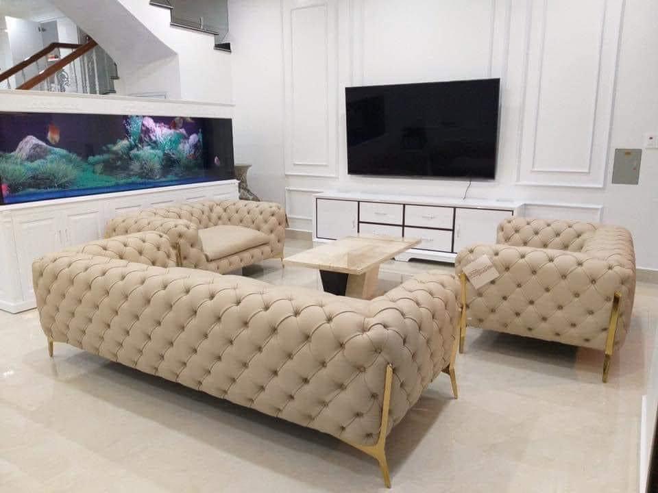 Sofa hàng tân cổ điển  Da , nỉ nhập khẩu