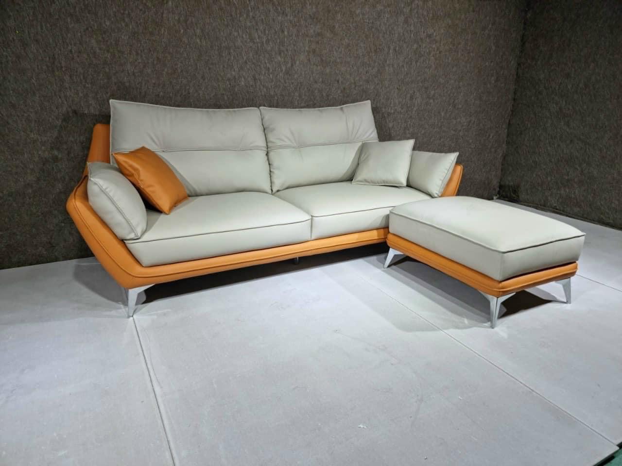 Sofa văng đơn Da nỉ nhập khẩu Khung gỗ