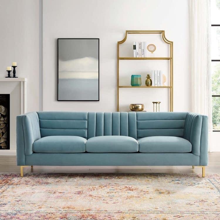 Các mẫu sofa văng đơn Chất liệu nỉ
