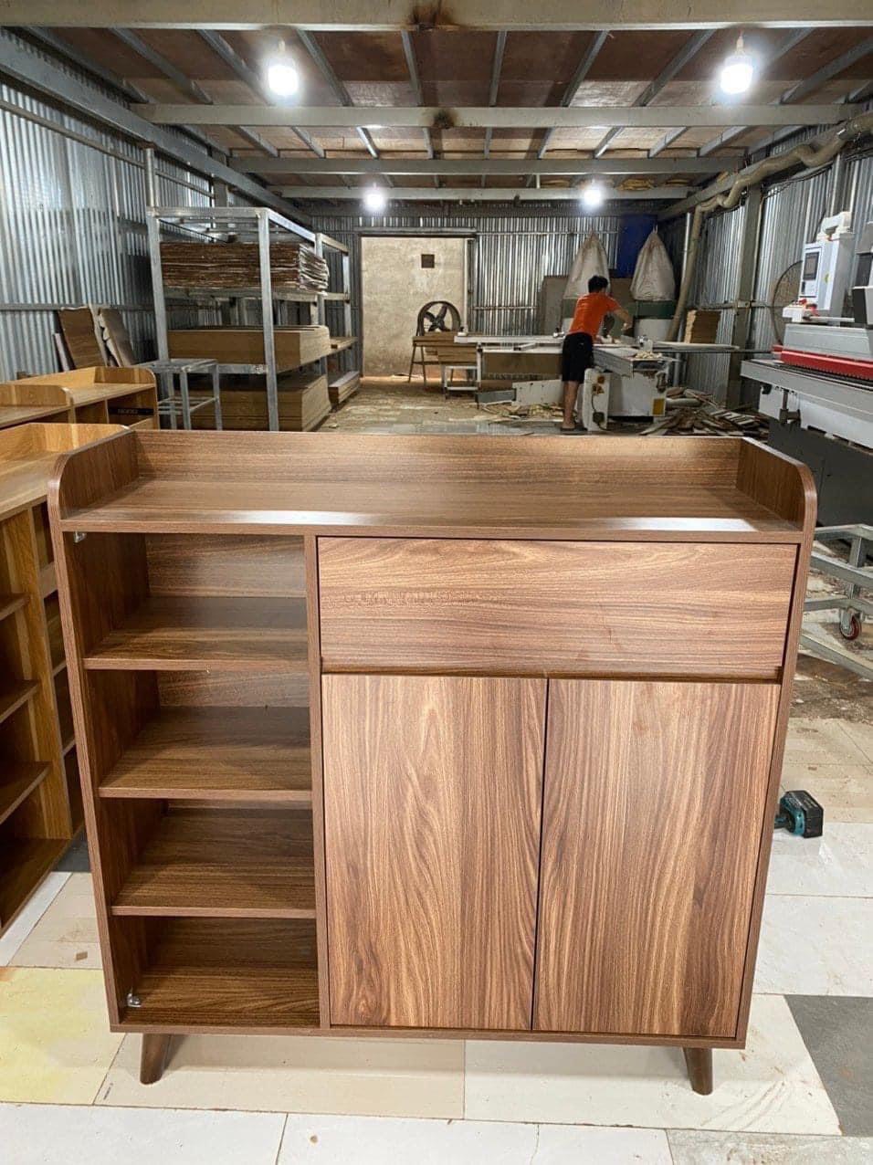 Tủ giày mdf kich thước 1m-1m2